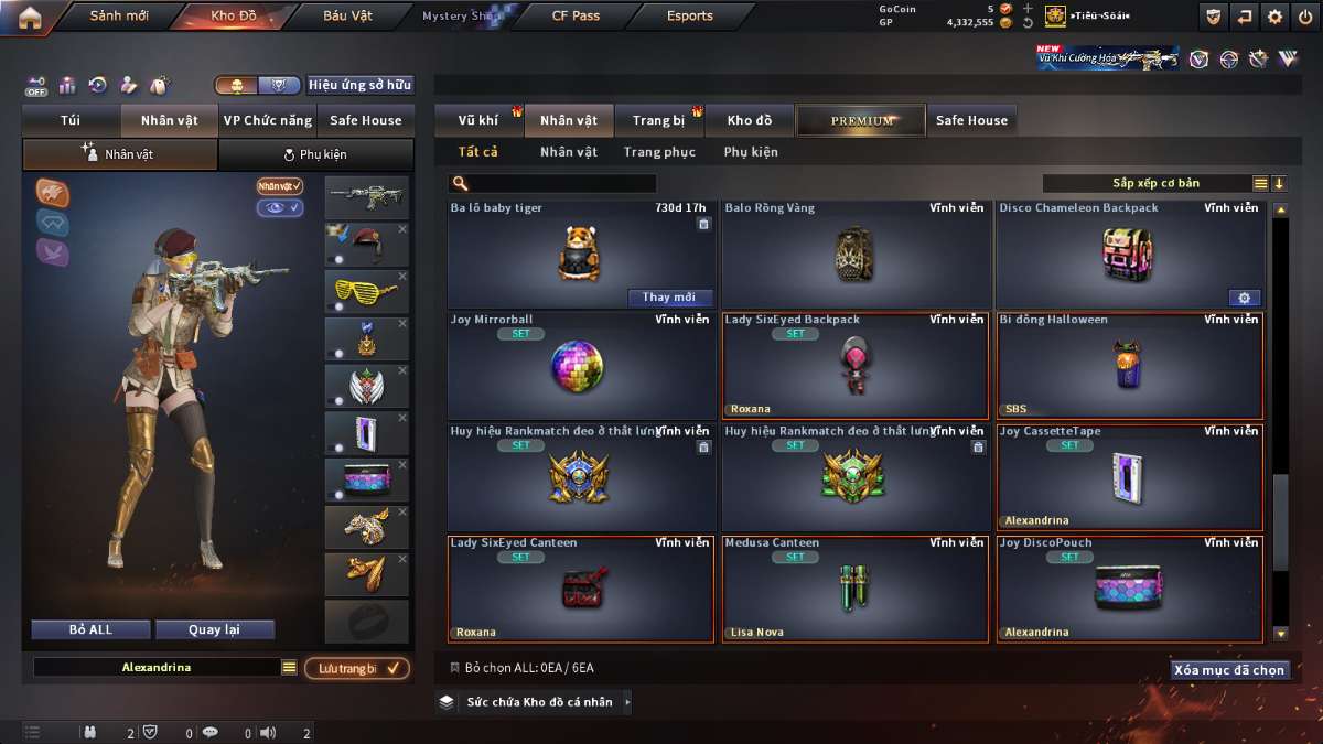 shop acc cf uy tin gia re